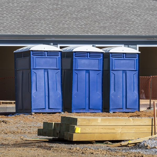 what is the cost difference between standard and deluxe portable toilet rentals in Danielson Connecticut